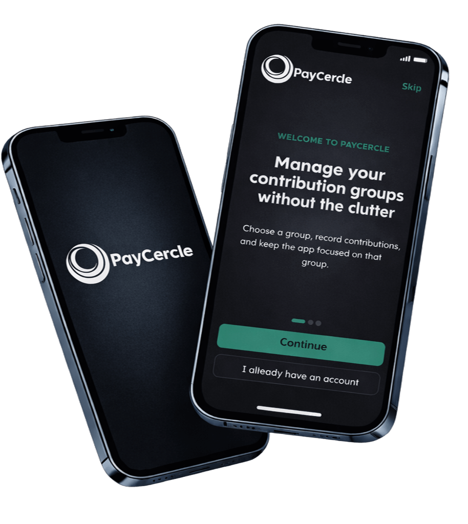 PayCercle mobile app mockup